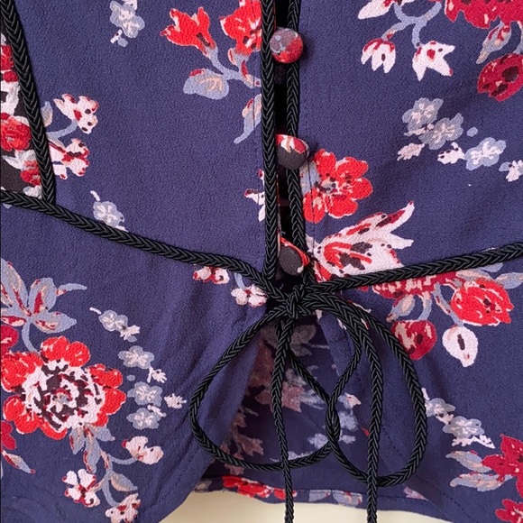 Free People Peasant Button Down Peplum Top… - Picture 3 of 4